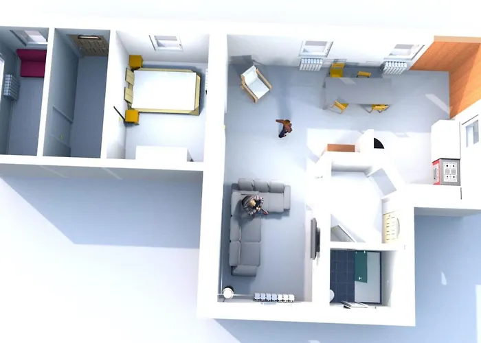 شقة Helle Und Moderne Mit Terrasse By Interhome Crostau